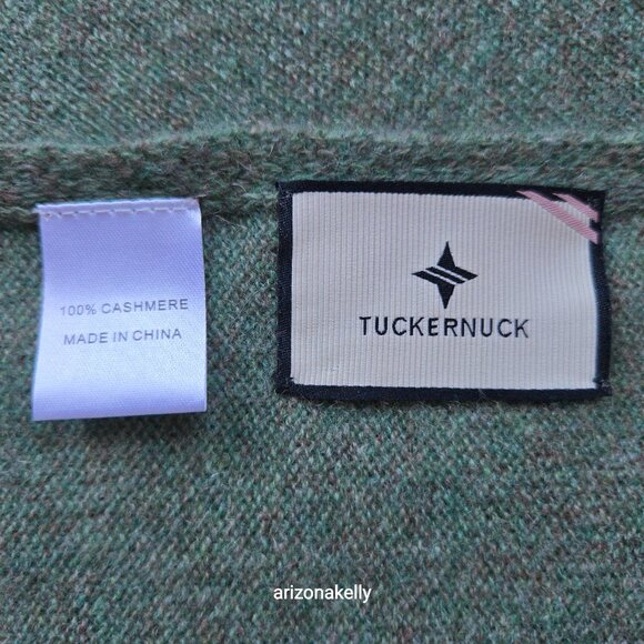 NWOT Tuckernuck Cashmere Scarf Green - Picture 15 of 16